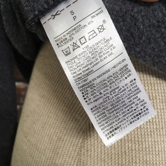 Gap Fit Sweatshirt Grey Pullover Crewneck Small - Picture 8 of 11